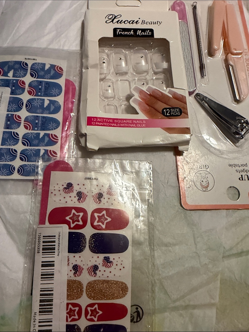Xucai Beauty French Nails - White French Tip Press-Ons and more